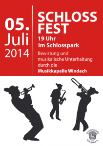 Plakat Schlossfest