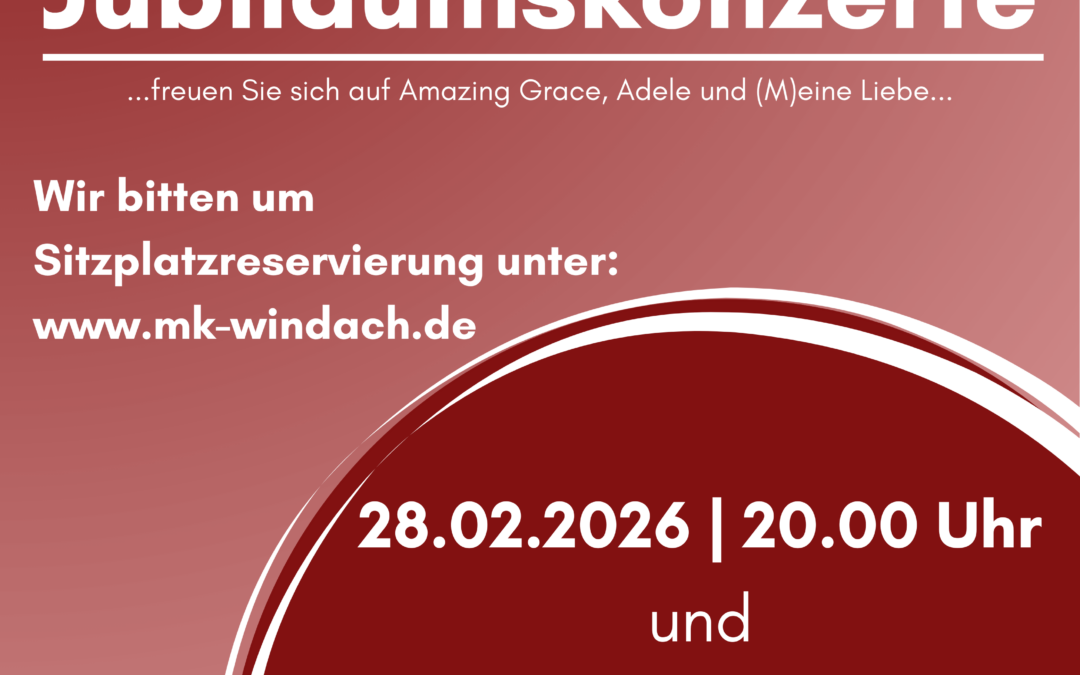 🎼 Herzliche Einladung zu unseren Jubiläumskonzerten!